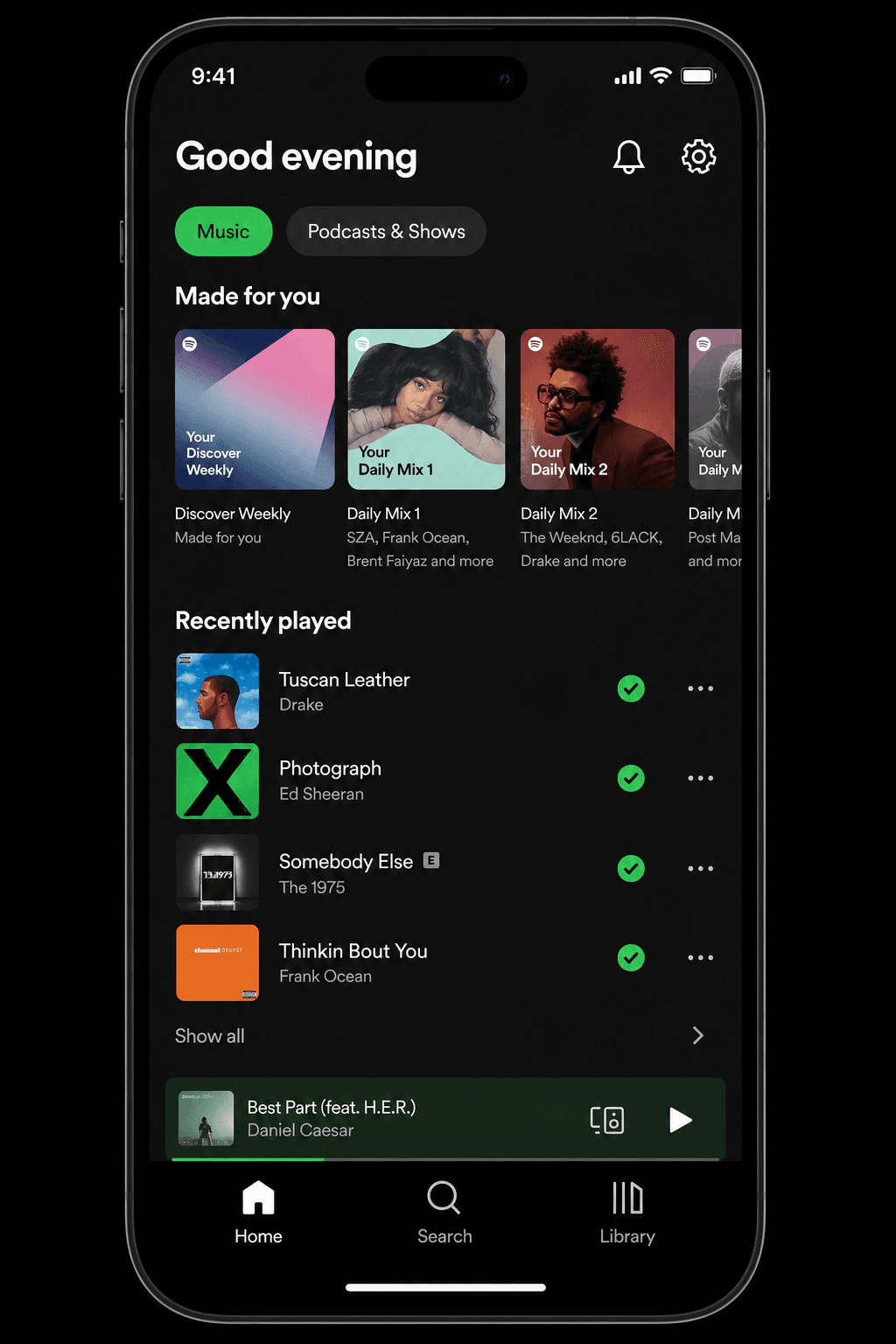 SoundWave - Spotify Clone product screen